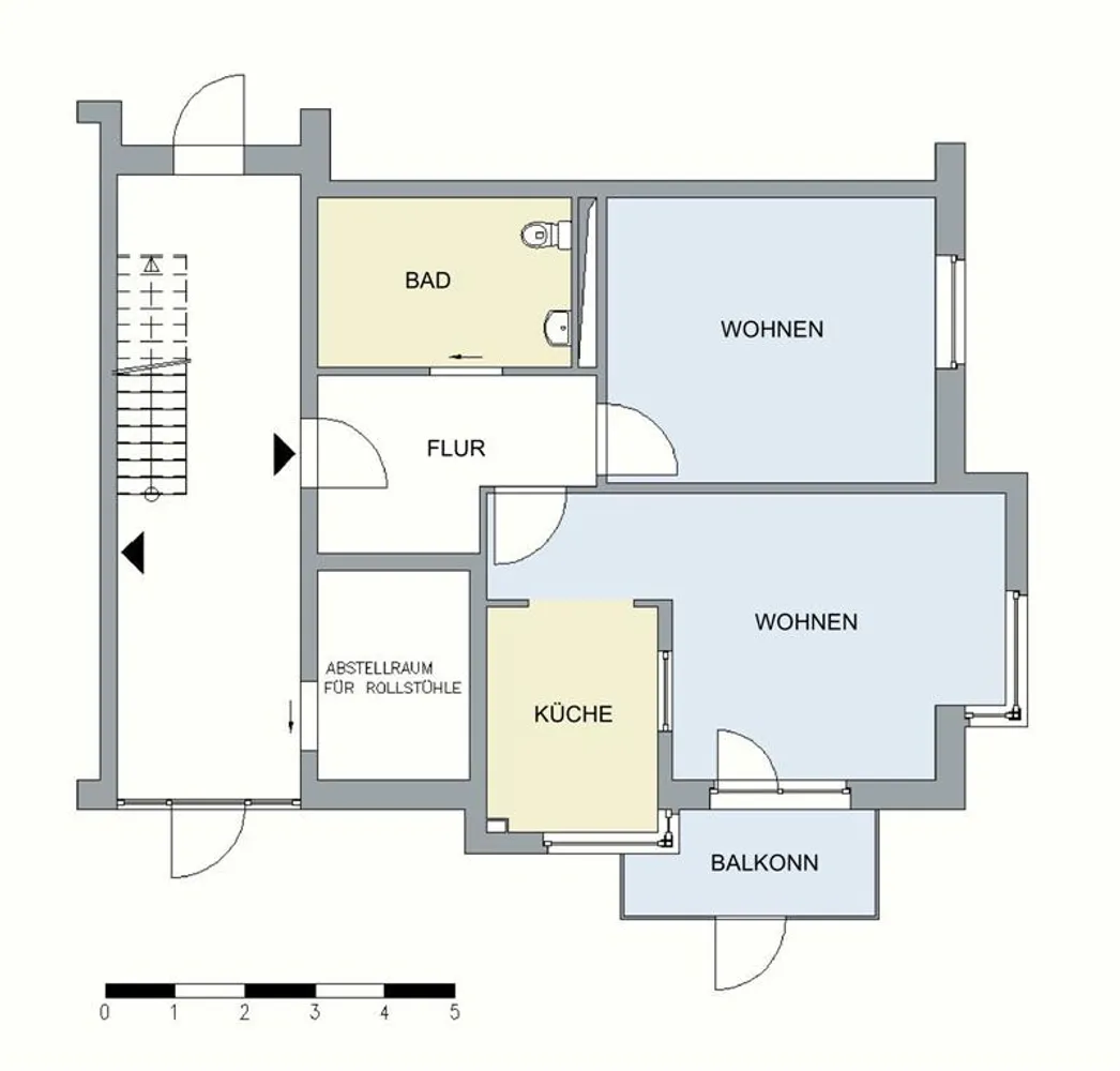 2 Zimmer Wohnung mit 69 m² in Neubrandenburg – Bild 2
