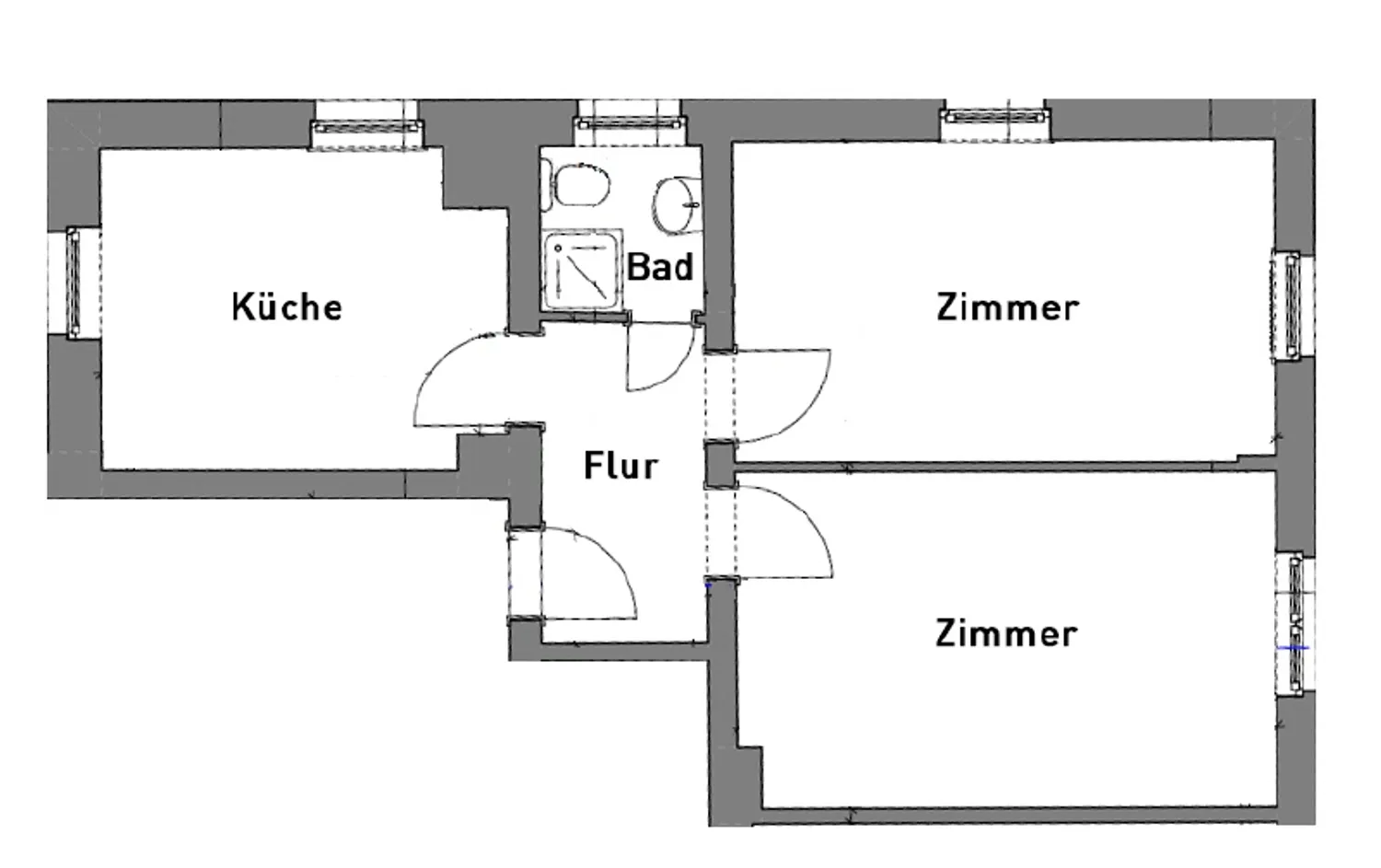 2 Zimmer Wohnung mit 52 m² in Dresden – Bild 2
