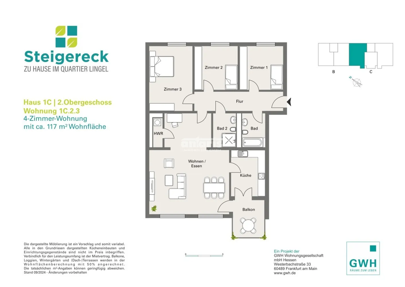 4 Zimmer Wohnung mit 118 m² in Erfurt – Bild 11