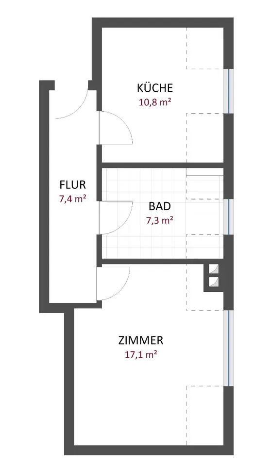 Studio mit 43 m² in Worms – Bild 5