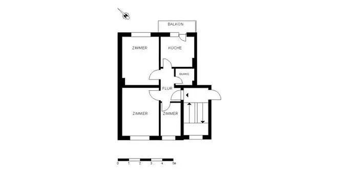 3 Zimmer Wohnung mit 52 m² in Bremen – Bild 2