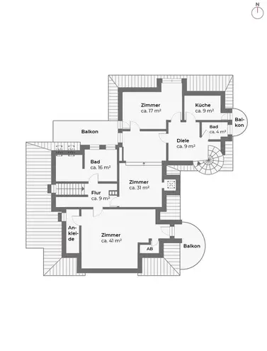9 Zimmer Haus mit 334 m² in Hamburg – Bild 12