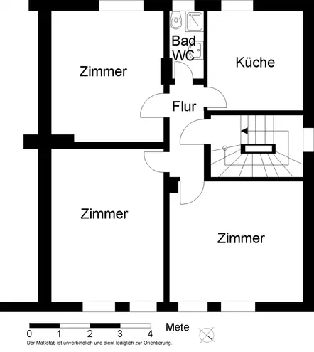 3 Zimmer Wohnung mit 63 m² in Bielefeld – Bild 2