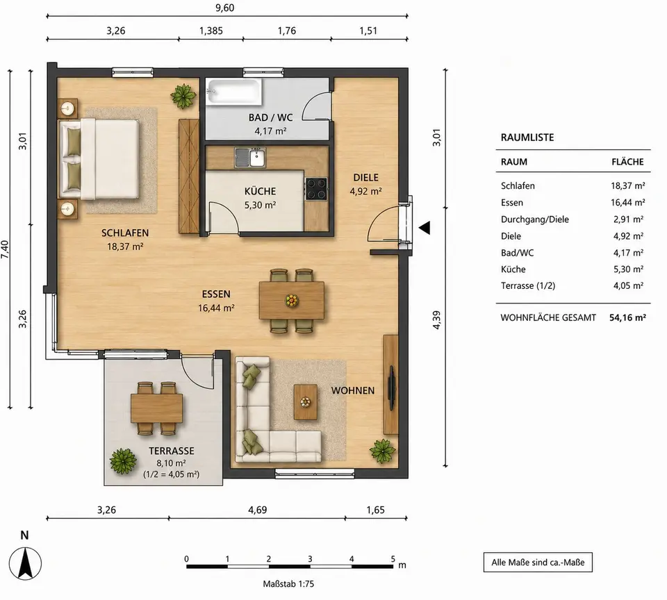 2 Zimmer Wohnung mit 54 m² in Esslingen am Neckar – Bild 5