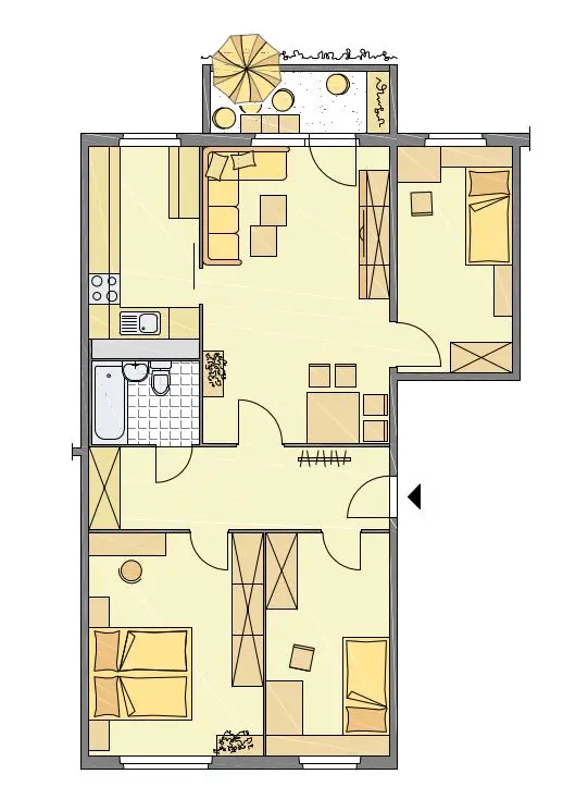 4 Zimmer Wohnung mit 79 m² in Gera – Bild 3