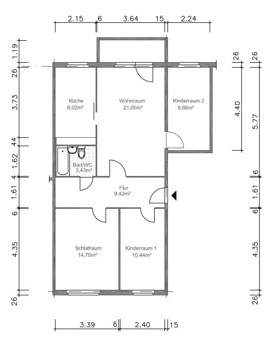 4 Zimmer Wohnung mit 79 m² in Gera – Bild 4