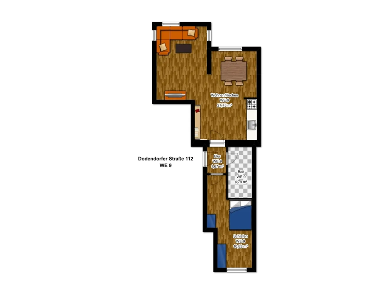 2 Zimmer Wohnung mit 47 m² in Magdeburg – Bild 9