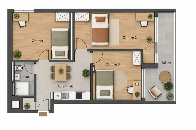 WG-Zimmer mit 16 m² in München – Bild 11