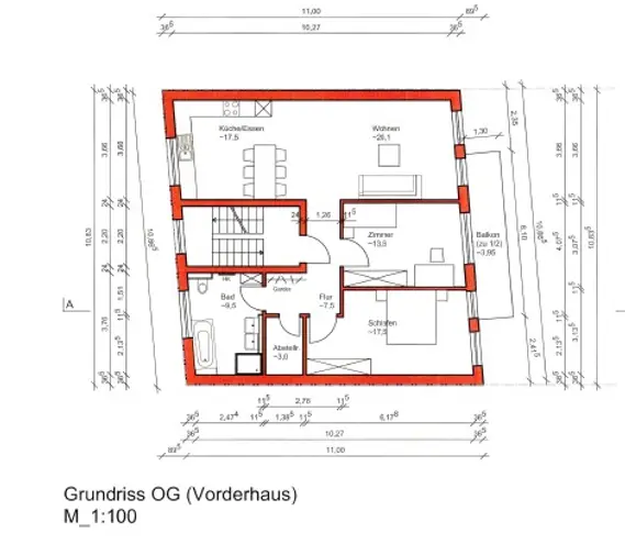 3 Zimmer Wohnung mit 93 m² in Karlsruhe – Bild 2