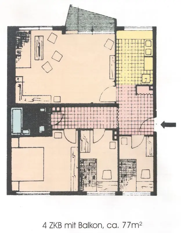 4 Zimmer Wohnung mit 78 m² in Kassel – Bild 5