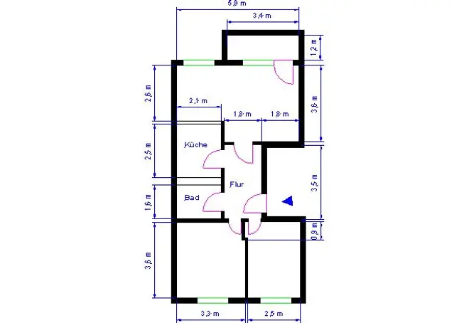 3 Zimmer Wohnung mit 58 m² in Magdeburg – Bild 5