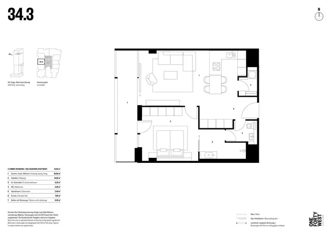2 Zimmer Wohnung mit 73 m² in Frankfurt am Main – Bild 7