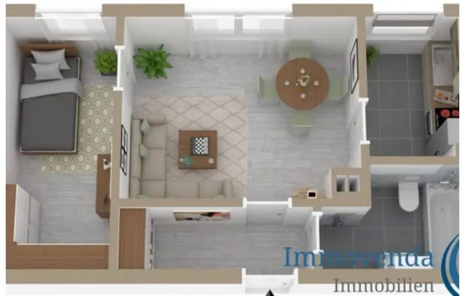 2 Zimmer Wohnung mit 38 m² in Stuttgart – Bild 2
