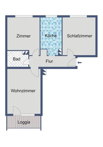 3 Zimmer Wohnung mit 62 m² in Darmstadt – Bild 6