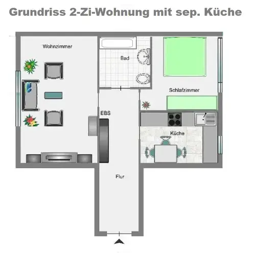 2 Zimmer Wohnung mit 58 m² in München – Bild 1