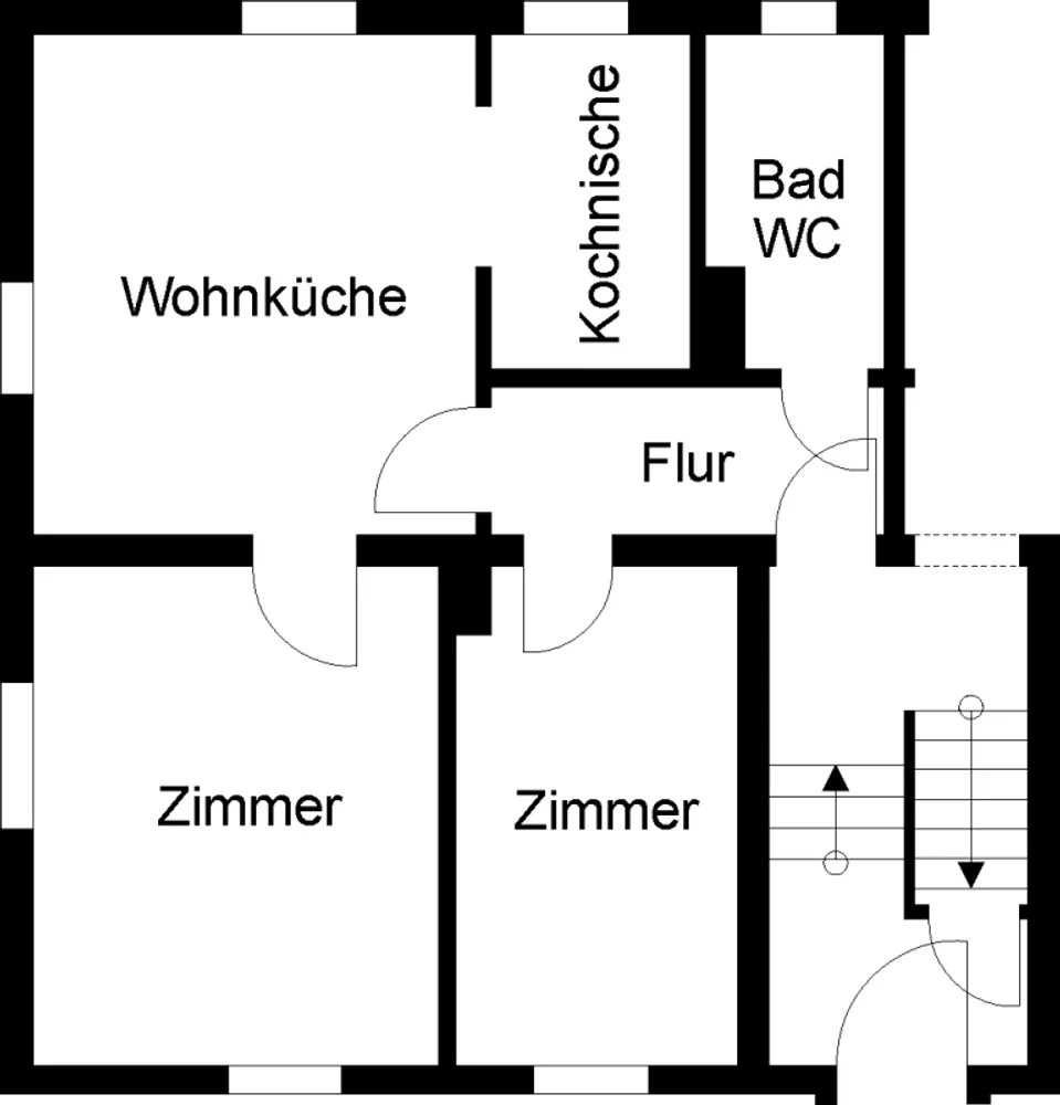 3 Zimmer Wohnung mit 50 m² in Herford – Bild 3