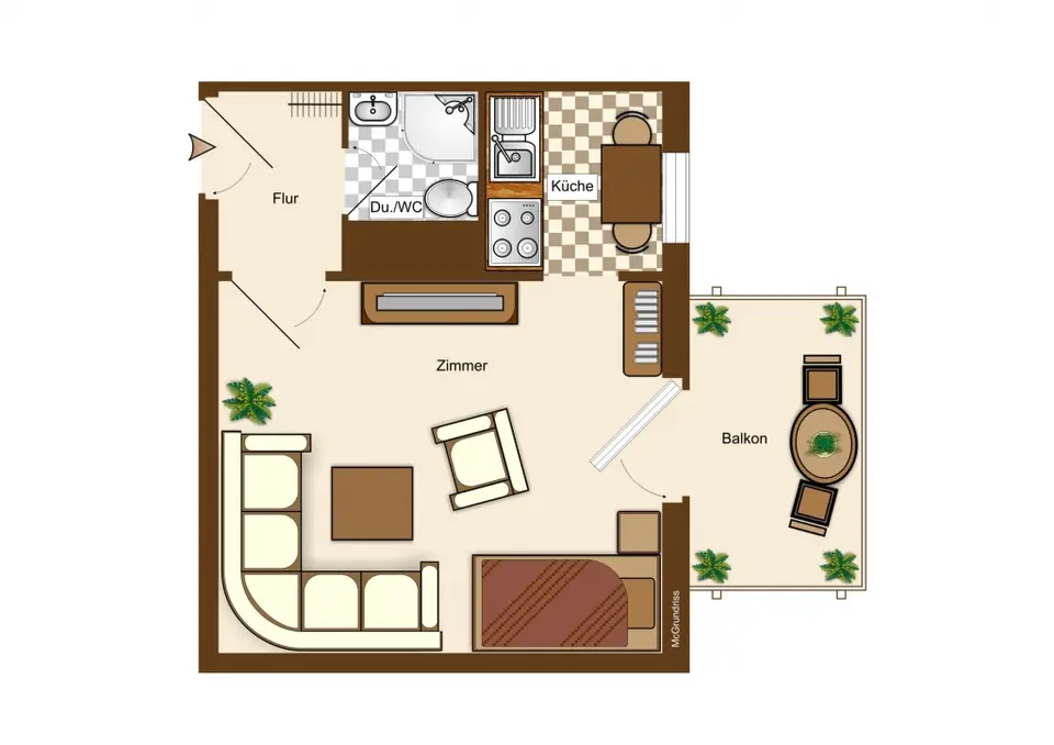 Studio mit 24 m² in Cottbus – Bild 4