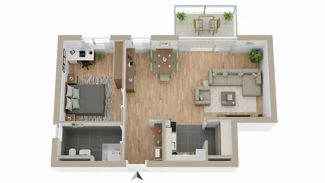 2 Zimmer Wohnung mit 60 m² in Kiel – Bild 7