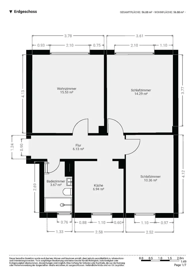 3 Zimmer Wohnung mit 78 m² in Bochum – Bild 5