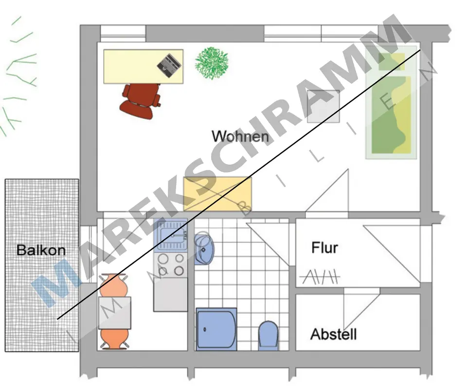 2 Zimmer Wohnung mit 16 m² in Erfurt – Bild 10
