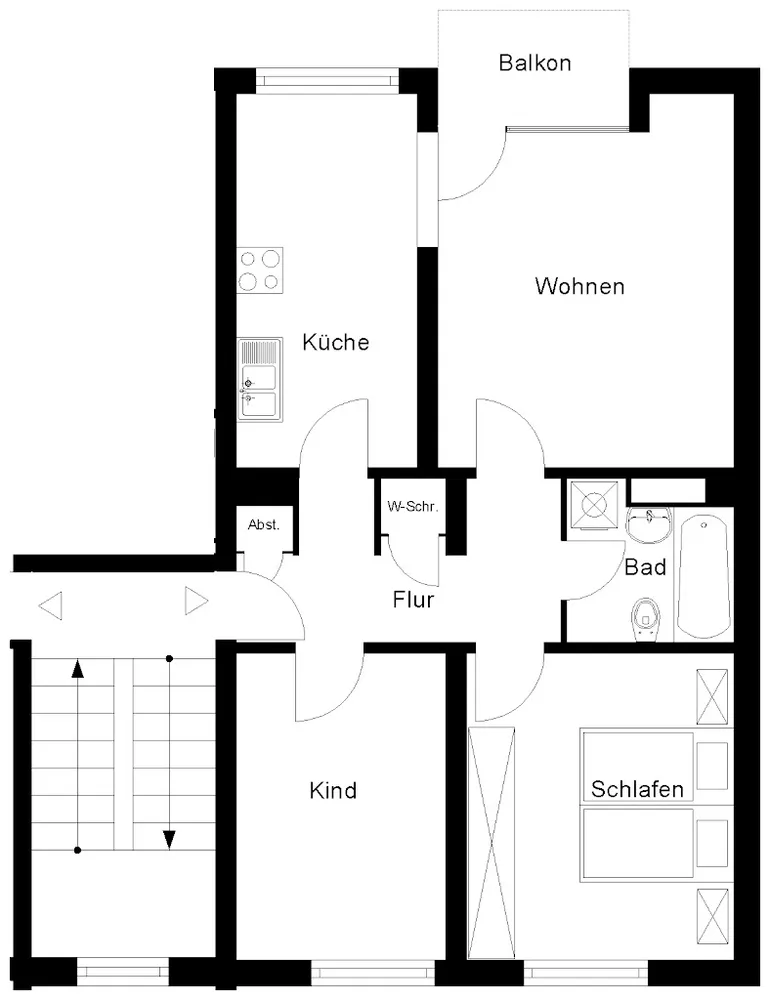 3 Zimmer Wohnung mit 67 m² in Neuwied – Bild 2