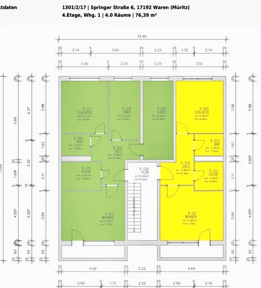 4 Zimmer Wohnung mit 124 m² in Neubrandenburg – Bild 10