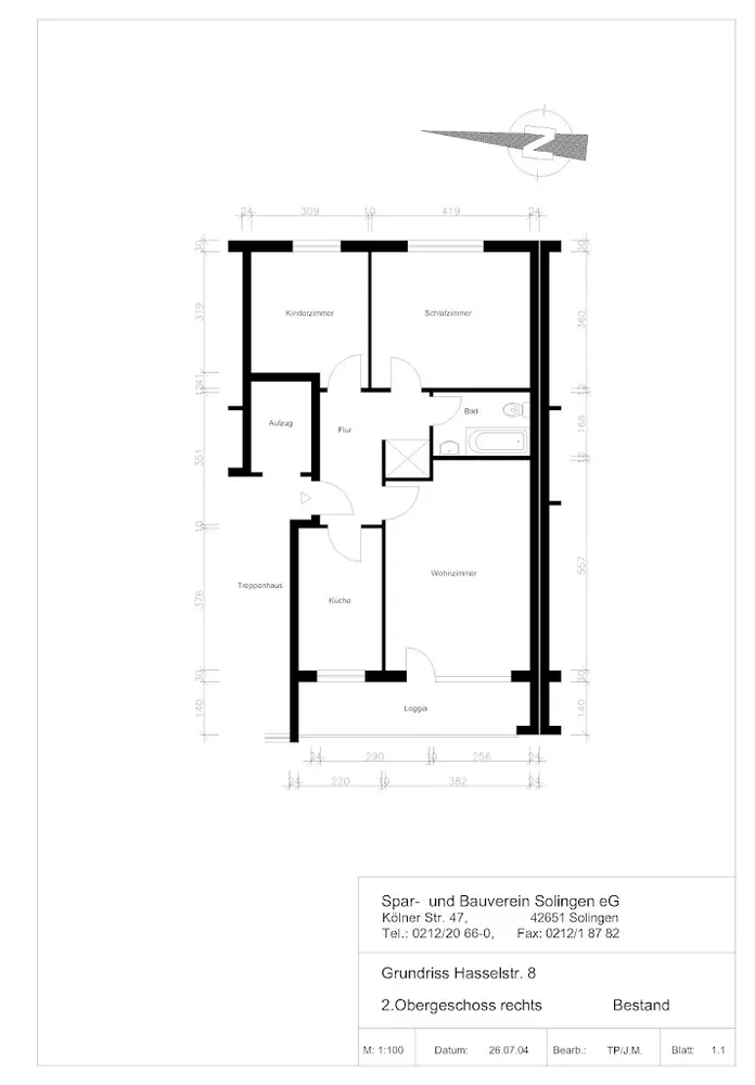 3 Zimmer Wohnung mit 70 m² in Solingen – Bild 2