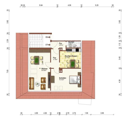 2 Zimmer Wohnung mit 70 m² in Karlsruhe – Bild 9
