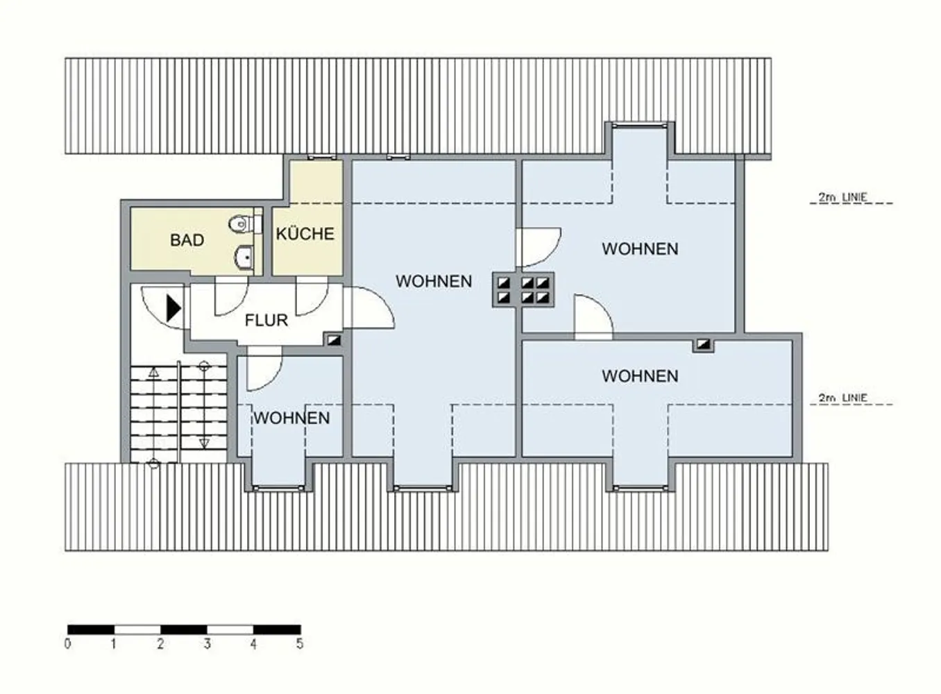 3 Zimmer Wohnung mit 66 m² in Neubrandenburg – Bild 3