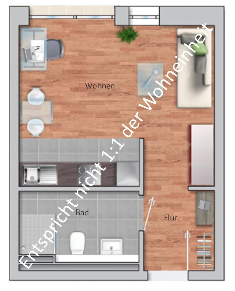 1 Zimmer Wohnung mit 29 m² in Heidelberg – Bild 9