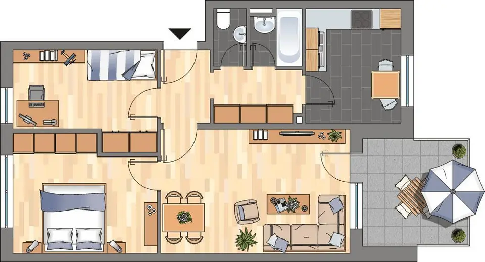 3 Zimmer Wohnung mit 69 m² in Wolfsburg – Bild 5