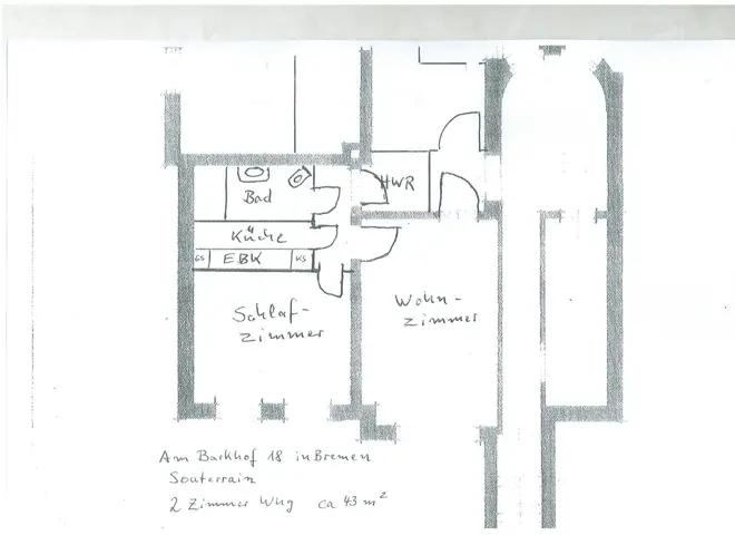 2 Zimmer Wohnung mit 43 m² in Bremen – Bild 11