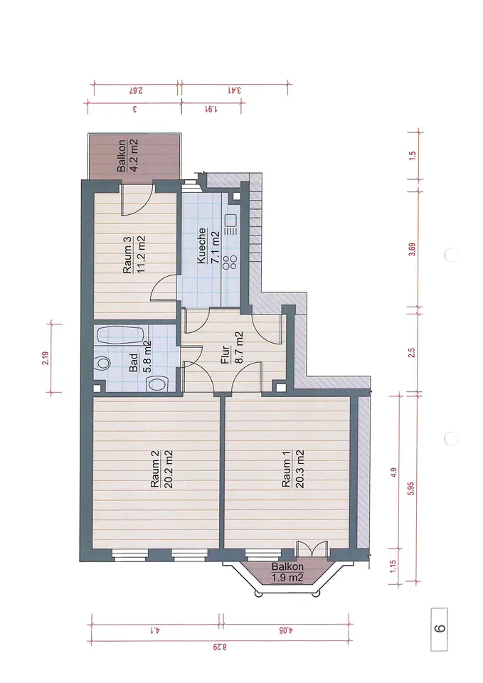 3 Zimmer Wohnung mit 75 m² in Gera – Bild 8