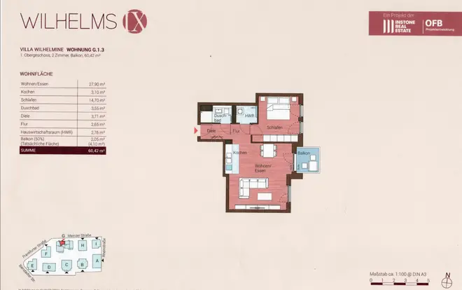 2 Zimmer Wohnung mit 60 m² in Wiesbaden – Bild 5