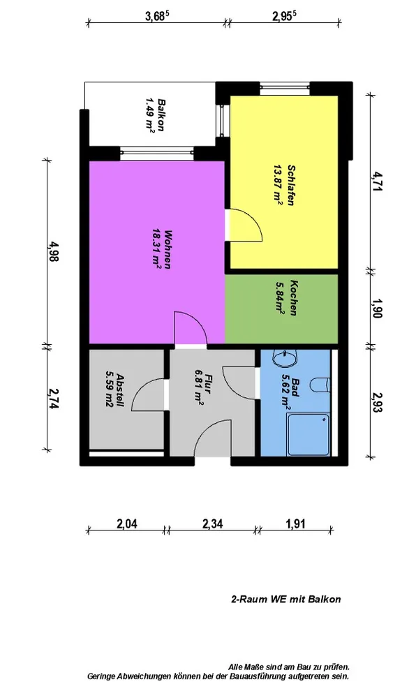 2 Zimmer Wohnung mit 58 m² in Neubrandenburg – Bild 6