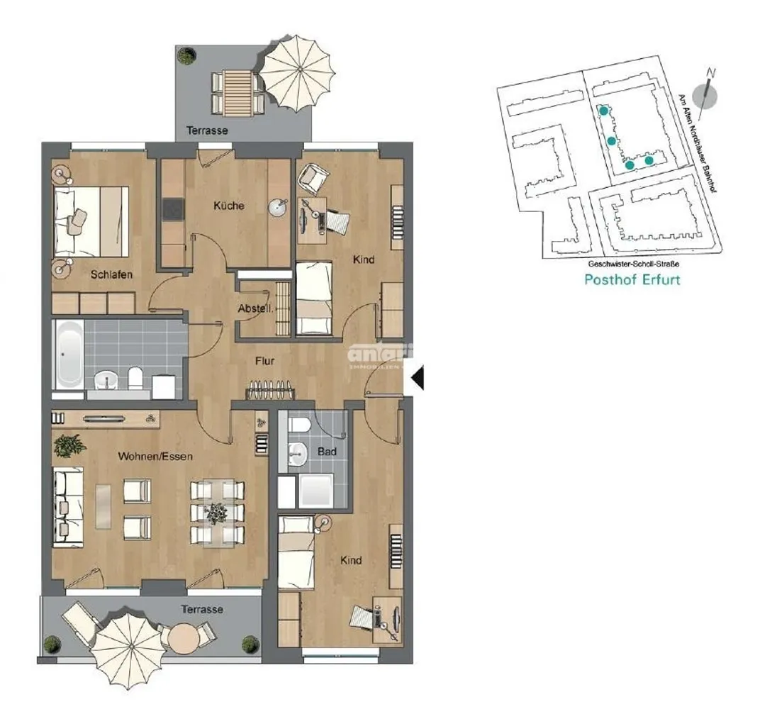 4 Zimmer Wohnung mit 111 m² in Erfurt – Bild 10