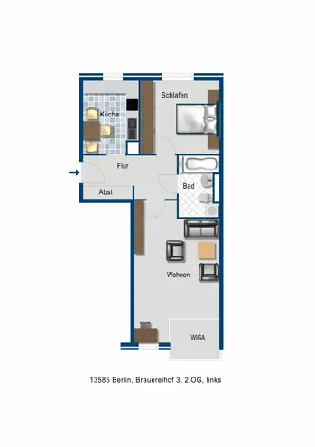 2 Zimmer Wohnung mit 60 m² in Berlin – Bild 3