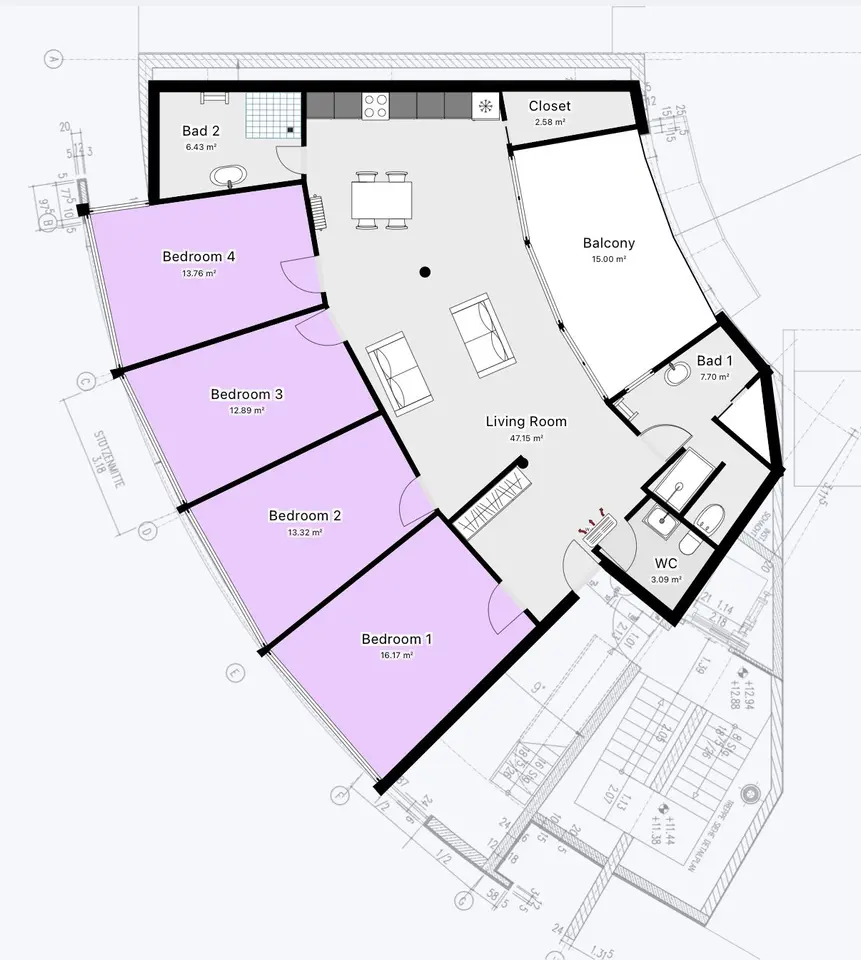WG-Zimmer mit 16 m² in Darmstadt – Bild 4
