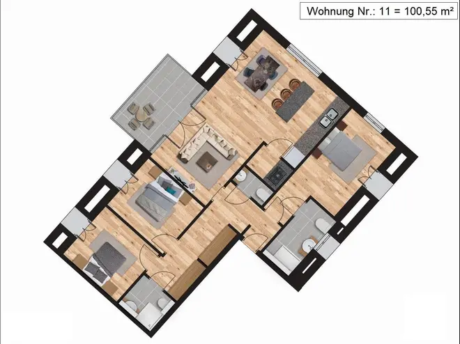 4 Zimmer Wohnung mit 95 m² in Bremen – Bild 6