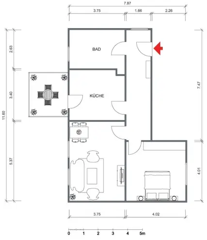 2 Zimmer Wohnung mit 75 m² in Leipzig – Bild 3
