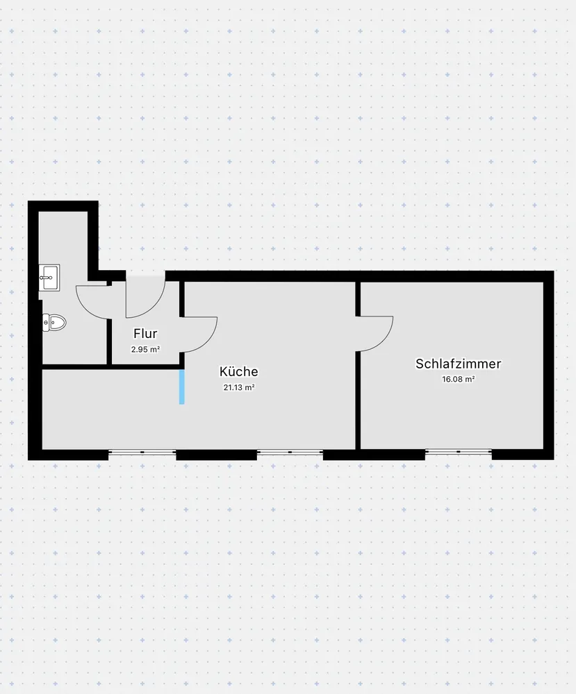 2 Zimmer Wohnung mit 45 m² in Merseburg – Bild 11