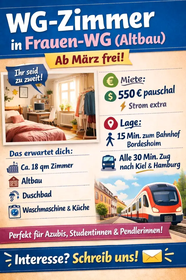 2 Zimmer Wohnung mit 55 m² in Neumünster – Bild 7
