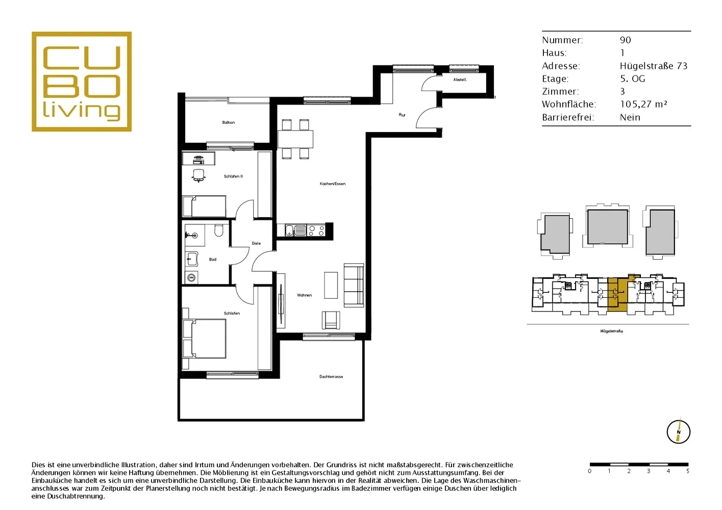 3 Zimmer Wohnung mit 105 m² in Darmstadt – Bild 11