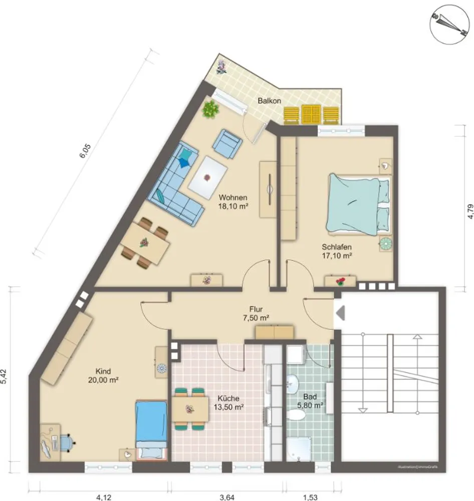 3 Zimmer Wohnung mit 84 m² in Bremerhaven – Bild 8
