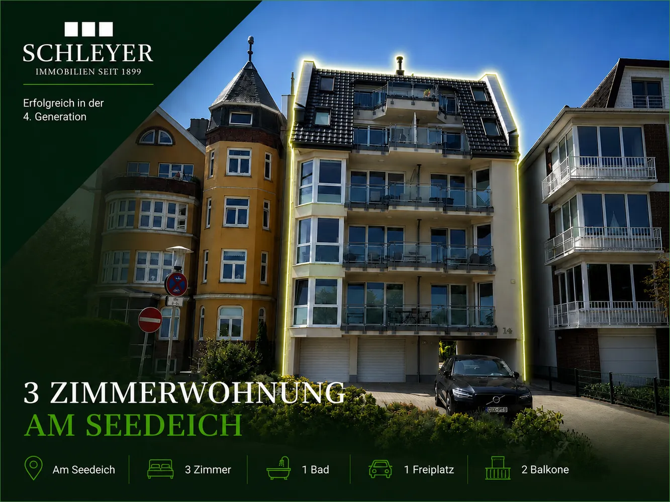 3 Zimmer Wohnung mit 74 m² in Cuxhaven – Bild 2