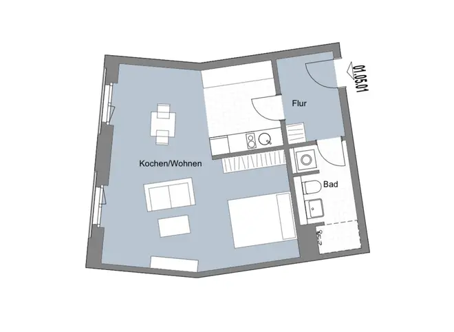 1 Zimmer Wohnung mit 49 m² in Leipzig – Bild 6