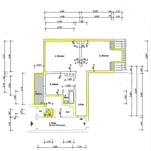 2 Zimmer Wohnung mit 66 m² in Kiel – Bild 3