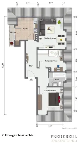 3 Zimmer Wohnung mit 53 m² in Bielefeld – Bild 8