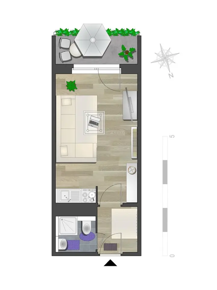 Studio mit 26 m² in Chemnitz – Bild 6