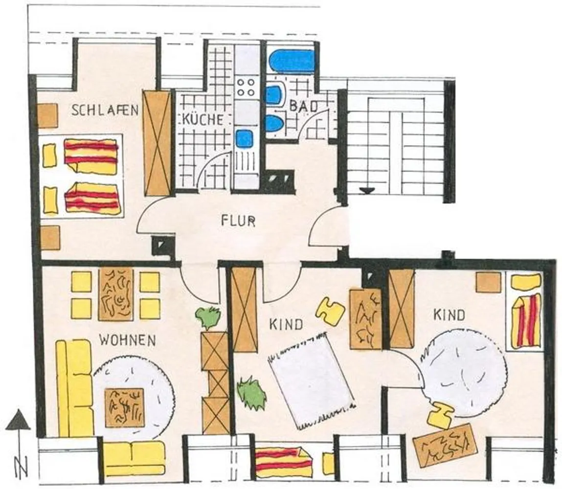 5 Zimmer Wohnung mit 109 m² in Pforzheim – Bild 2